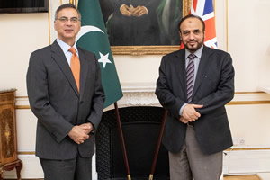 High Commissioner warmly welcomes Dr Ahmad Al Dubayan at the High Commission