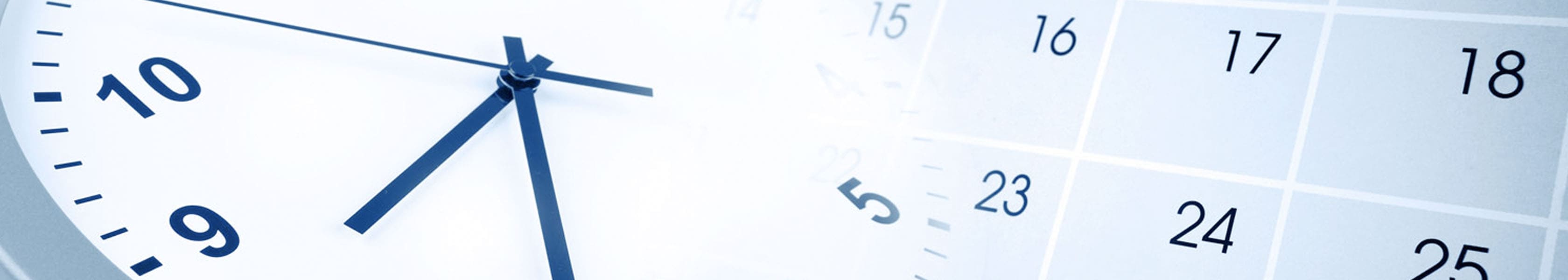 Clock and calendar